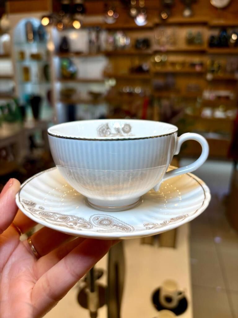 CLARISSA GRİ TEK KİŞİLİK TÜRK KAHVESİ FİNCANI