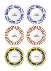 FISH 6'LI PASTA TABAK 19CM