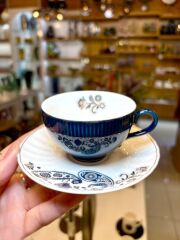 CLARISSA LACİVERT TEK KİŞİLİK TÜRK KAHVESİ FİNCANI