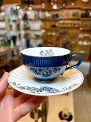 CLARISSA LACİVERT TEK KİŞİLİK TÜRK KAHVESİ FİNCANI