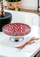 CORALLO KIRMIZI SALATA KASESİ/DEKOR 32X32X13CM