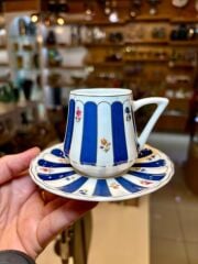 ANITA LACİVERT TEK KİŞİLİK TÜRK KAHVESİ FİNCANI