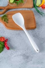 BEYAZ SİLİKON YASSI KAŞIK 28CM