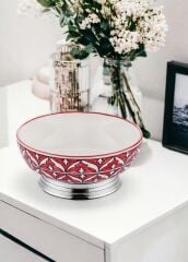 CORALLO KIRMIZI SALATA KASESİ/DEKOR 25X25X11CM