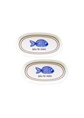FISH 2'Lİ OVAL SERVİS TABAK 21CM
