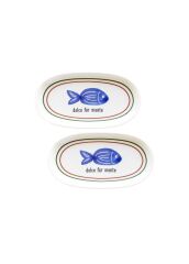 FISH 2'Lİ OVAL SERVİS TABAK 21CM