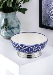 CORALLO MAVİ SALATA KASESİ/DEKOR 25X25X11CM
