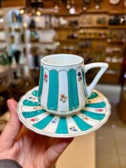 ANITA TURKUAZ TEK KİŞİLİK TÜRK KAHVESİ FİNCANI