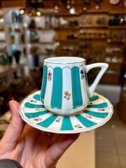 ANITA TURKUAZ TEK KİŞİLİK TÜRK KAHVESİ FİNCANI