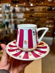 ANITA FUŞYA TEK KİŞİLİK TÜRK KAHVESİ FİNCANI