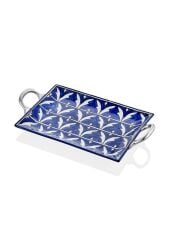 CORALLO MAVİ TEPSİ 47X27CM