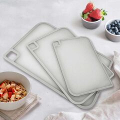 FİKA GRİ ORTA KESME TAHTASI 37x25x0,8 CM