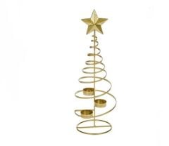 ALTIN YILDIZ TEALIGHT MUMLUK DEKOR 42CM