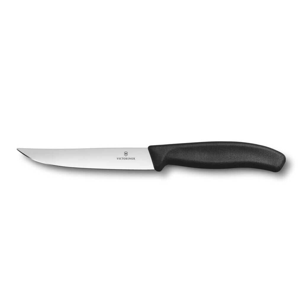 STEAK-SOYMA BIÇAK DÜZ SİYAH 230 MM