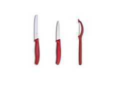 VICTORINOX 3 PARÇA MUTFAK SETİ KIRMIZI