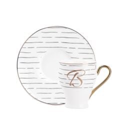 MONO B HARFİ TEK KİŞİLİK TÜRK KAHVESİ FİNCANI