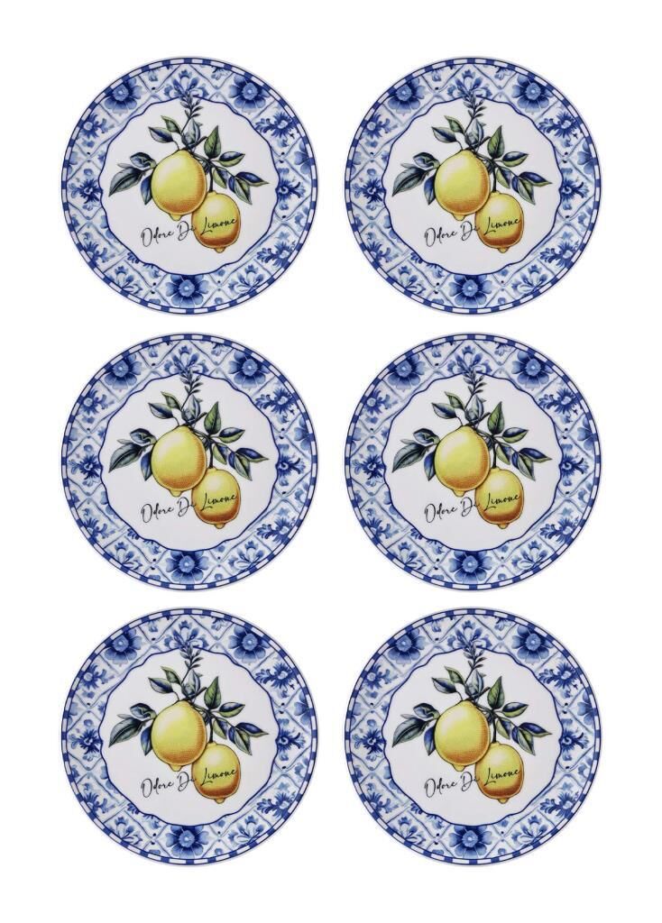 ODORE Dİ LİMONE 6'LI PASTA TABAK 19CM