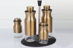 BAKIR 4'LÜ ÇELİK KAPLAMA YAĞLIK/SİRKELİK