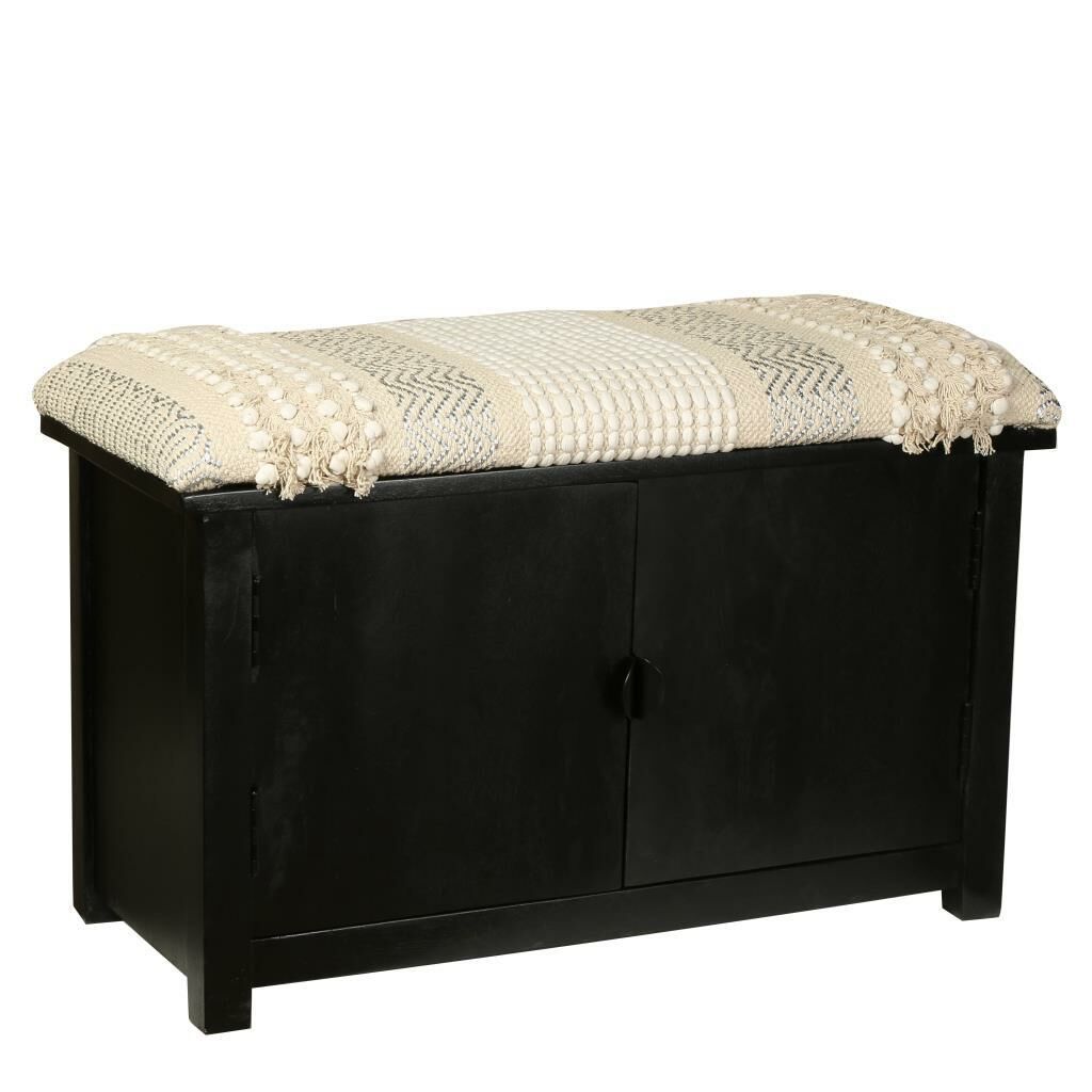 KREM OTANTİK DOLAP/PUF 76X35X48CM