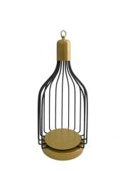 SİYAH ALTIN METAL KAFES/MUMLUK 40cm