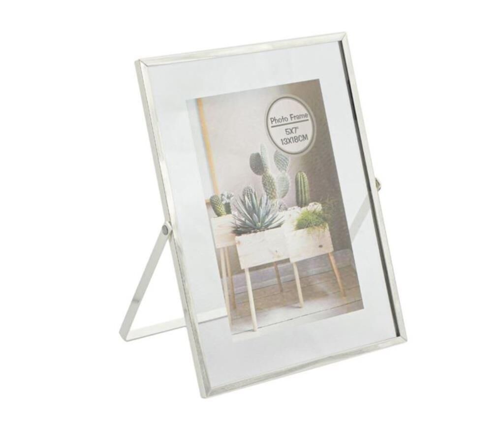 GÜMÜŞ METAL 13x18CM FOTO HAZNELİ ÇERÇEVE