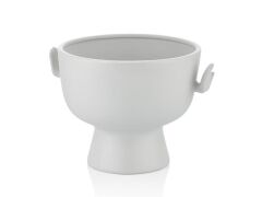 GORGI EL DESEN BEYAZ DEKORATİF KASE 26CM