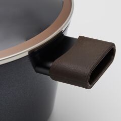 NOBLESS CAM KAPAKLI ALÜMİNYUM DERİN TENCERE 20CM