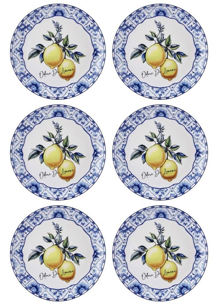 ODORE Dİ LİMONE 6'LI SERVİS TABAK 26CM