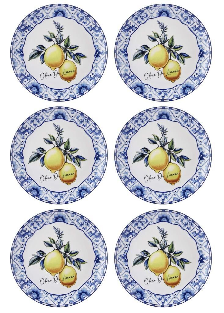 ODORE Dİ LİMONE 6'LI SERVİS TABAK 26CM