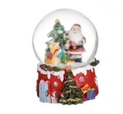 ÇAM AĞACI NOEL BABA KAR KÜRESİ 8CM
