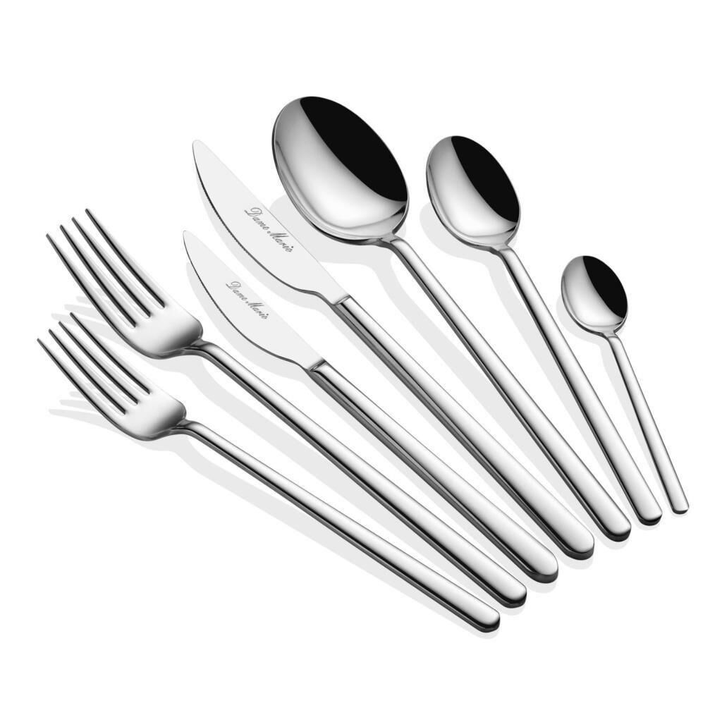 ALLEGRA GÜMÜŞ SADE 42 PARÇA ÇATAL KAŞIK BIÇAK SETİ