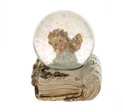 KREM ALTIN MELEK KAR KÜRESİ 6CM