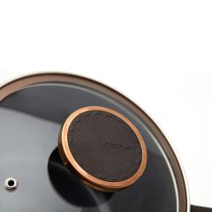 NOBLESS CAM KAPAKLI ALÜMİNYUM DERİN TENCERE 24CM