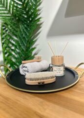 GALVİN SİYAH TEPSİ 48X40CM