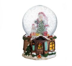 NOEL BABA MÜZİKLİ KAR KÜRESİ 15CM