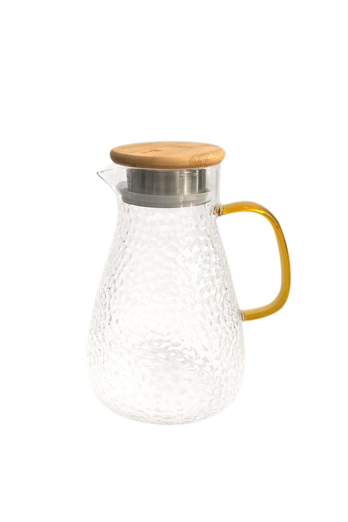 BAMBU KAPAKLI CAM SÜRAHİ 1800ML