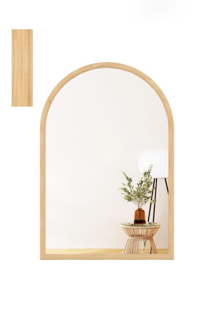 AHŞAP KEMERLİ DUVAR AYNASI 60X90CM