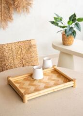 WICKER BAMBU TEPSİ 36X25CM