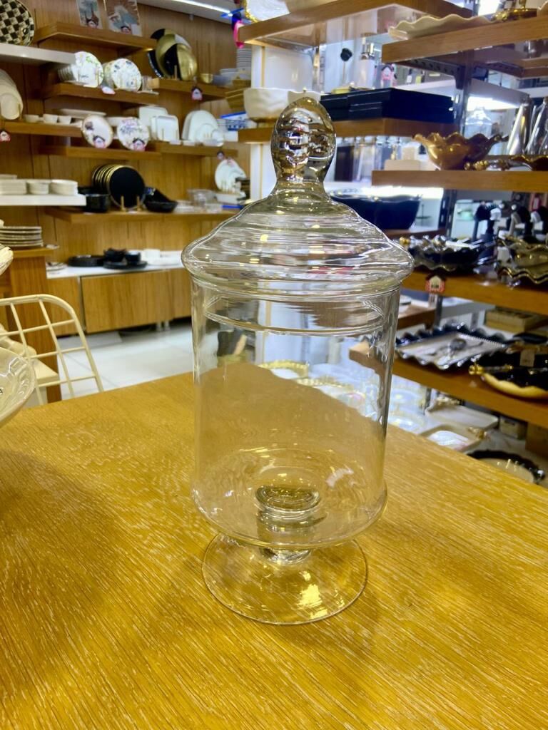 CAM AYAKLI KAVANOZ 12X29CM