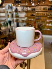 DONUT 6 KİŞİLİK DOUBLE TÜRK KAHVESİ/NESCAFE FİNCANI