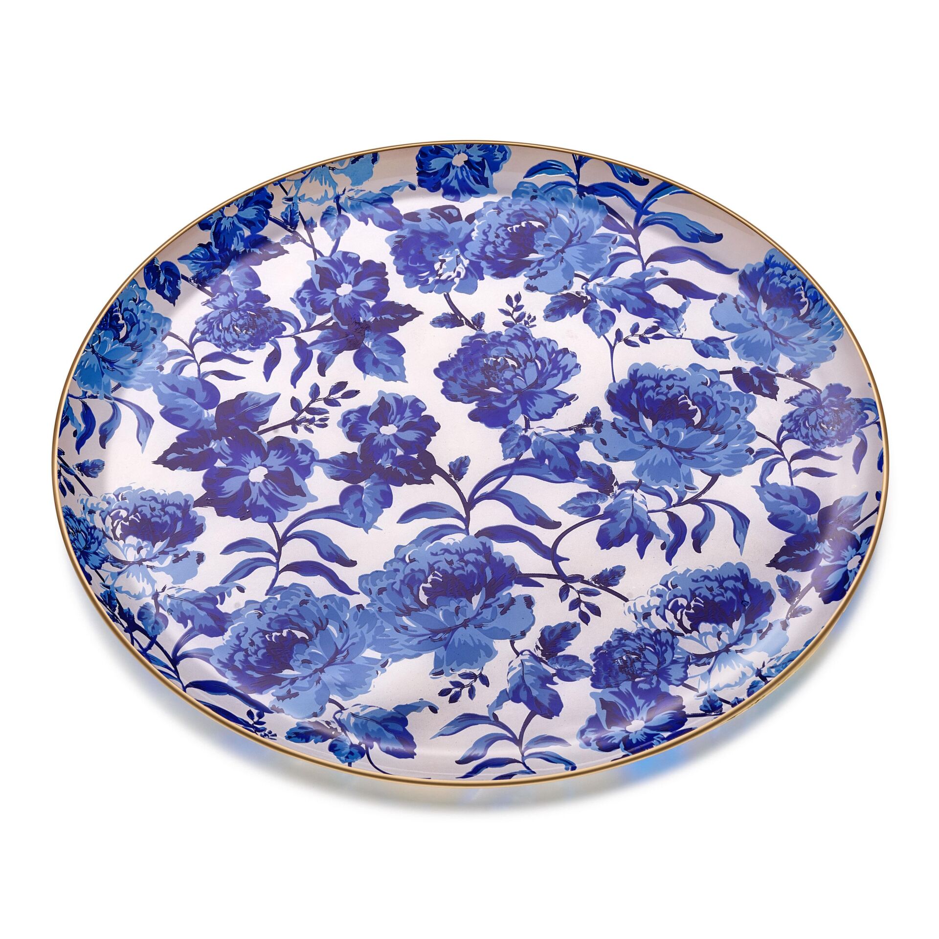 LİLA MAT ALTIN CAM TEPSİ