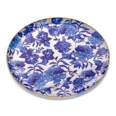 LİLA MAT ALTIN CAM TEPSİ