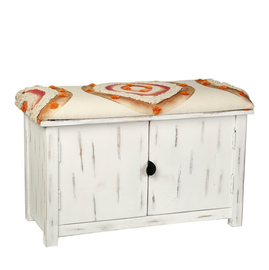 PEMBE OTANTİK DOLAP/PUF 76X35X48CM