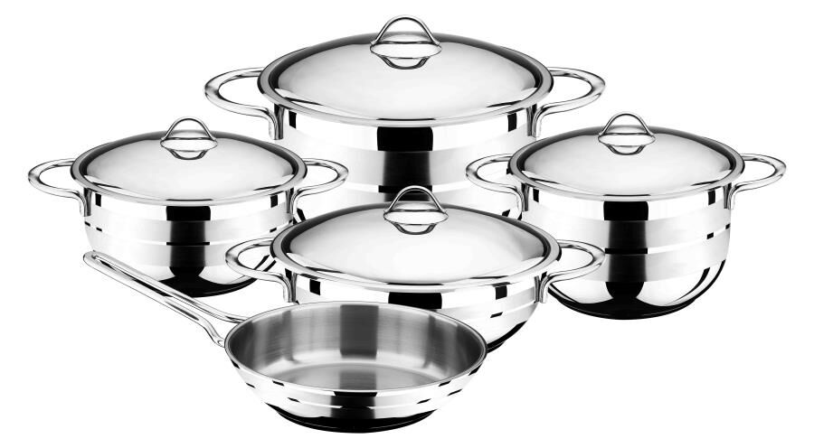 AROW FLAVOR 9 PARÇA ÇELİK TENCERE SETİ