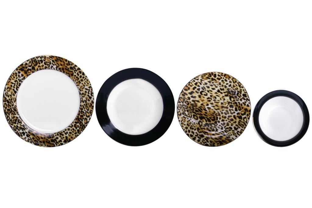 LEOPAR 6 KİŞİLİK 24 PARÇA YEMEK TAKIMI