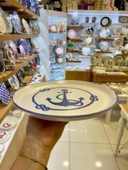 MARİN TEMALI 6'LI SERVİS TABAK 25CM