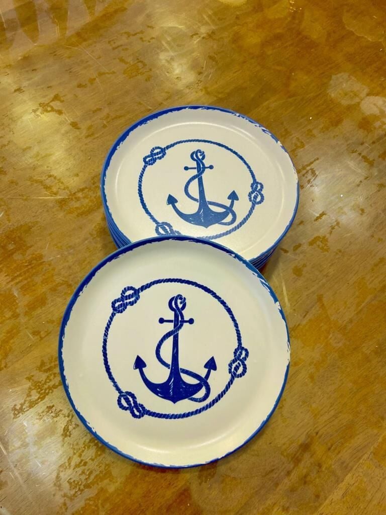 MARİN TEMALI 6'LI PASTA TABAK 20CM