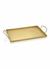 ALTIN METAL TEPSİ 43X25CM