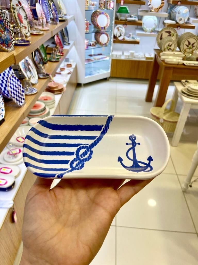 MARİN TEMALI 6'LI KAYIK TABAK 16CM