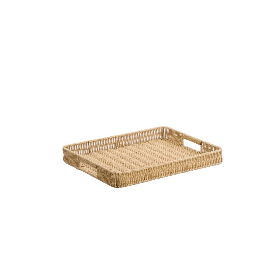 SENTETİK HASIR DİKDÖRTGEN TEPSİ 29CM